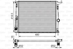 Радиатор RENAULT DUSTER/LOGAN/SANDERO/ LADA LARGUS 1.2-1.6/1.5D -A/C 09- 700 802