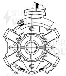 STARTVOLT VBS 1504 Узел щеточный стартера для автомобилей Mercedes-Benz M W164 (05-) 3.5i/GL X164 (06-) 4.7i/5.5i