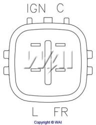 Transpo регулятор напряжения генератора Honda in6335