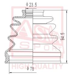 Шрус внутренний 32x40x27 HONDA HONDA : CR-V B20 1996-2002(ЛЕВЫЙ)/CR-V K20A 2002-(ПРАВЫЙ) AT+MT hnid-u10
