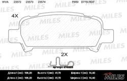 Колодки тормозные SUBARU FORESTER 97-/IMPREZA 98-/LEGACY 98- задние SemiMetallic E110225