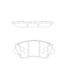 GK1414 Колодки тормозные HYUNDAI i30/ELANTRA 11-/CEED 12- передние