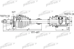PDS0501 Полуось