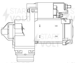 STARTVOLT LSt 2615 Стартер для автомобилей BMW X3 F25 (14-)/5 F10 (14-)/3 F30 (15-) 2.0D 1,7кВт