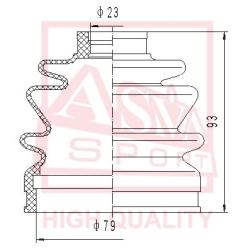 Шрус наружный 32x54x25 MITSUBISHI MITSUBISHI : LEGNUM EC5W(4WD) mt-34a43
