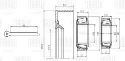 Подшипник ступицы для а/м Daewoo Matiz (98-) задн. (кмпл:подш.2шт./сальн./шплинт) (CS 0570)