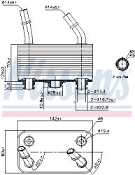 Радиатор масляный LAND ROVER RANGE ROVER 4.4 A/T 02- 90787