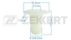 Клипса крепёжная Toyota (миним. кол-во заказа 10 шт) be-1259