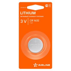 Батарейка CR1632 3V для брелоков сигнализаций литиевая 1 шт. (CR1632-01)