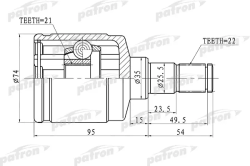 ШРУС PCV1424