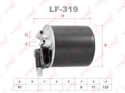 Фильтр топливный MERCEDES-BENZ S350D(W221-222) 11-17 / R350D(W251) 10-14 / ML350D(W164-166) 10>/ GLA lf-319