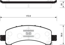 Колодки задние SP1558