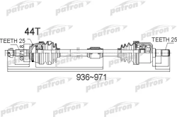 PDS0487 Полуось