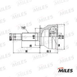 GA20679 ШРУС HYUNDAI SONATA EF 99-01 нар.