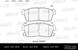 Колодки тормозные SUZUKI IGNIS 00>/ALTO 02- с инд.износа передние LowMetallic E400357