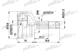 ШРУС PCV1226