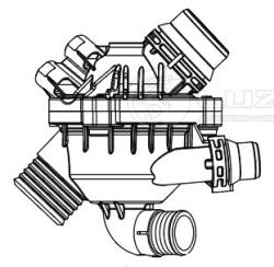 Термостат для а/м BMW X5 (E70) (07-)/5 (F10) (10-) 3.0T [N54;N55] (103°С) (с корпусом) (LT 2635)