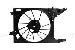 LUZAR LFS 0966 Кожух вентилятора охлаждения для автомобилей Лада Largus (12-)/Renault Logan (08-) А/С