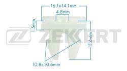 Клипса крепёжная Toyota (миним. кол-во заказа 10 шт) be-2380