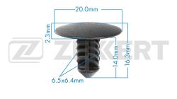 Клипса крепёжная Nissan Renault (миним. кол-во заказа 10 шт) be-3537