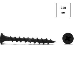 саморез потай.4.2х70 редкий ш.р. сер. фосфат. (РМЗ) 250шт FORTLUFT sts016900