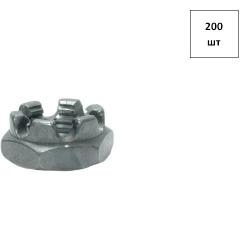 Гайка корончатая М 16 DIN 937 (низкая) (17H) 200шт FORTLUFT sts030585