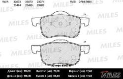 E100310 Колодки тормозные VOLVO S60/S70/S80/V70/XC70 00- передние SemiMetallic
