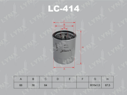 Фильтр масляный HONDA/KIA/HYUNDAI/MITSUBISHI/OPEL/MAZDA LC-414
