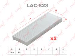 Фильтр салона CITROEN C-Elysee 1.2-1.6 12>, PEUGEOT 301 1.2-1.6 12> LAC-823
