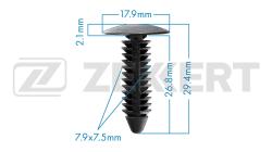 Клипса крепёжная Chrysler Ford General Motors (миним. кол-во заказа 10 шт) be-1838