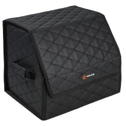 Органайзер-саквояж в багажник (40*30*35 см), стёганный ромб, цвет черный (АDSO002)