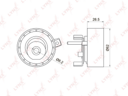 Ролик ремня ГРМ DAEWOO NEXIA/LACETTI 1.4-1.6 YP260526