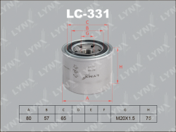 Фильтр масляный HYUNDAI/KIA/MAZDA/MITSUBISHI LC-331
