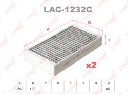 Фильтр салона MB W164/W251 угольный (упак.2шт.) LAC-1232C