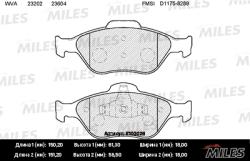 E100026 Колодки тормозные FORD FIESTA 95>01/01>/FUSION 01> передние SemiMetallic