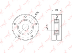 Ролик ремня приводного BWM X5/X6 3.0D 07- YP155059