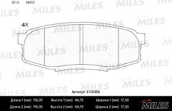 E110356 Колодки тормозные TOYOTA LAND CRUISER J200 07-/LEXUS LX570 08- зад. SemiMetallic