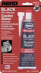 ABRO Герметик силиконовый черный 85 гр. США 12ABR 12ABR