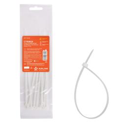 AIRLINE ACT-N-05 Стяжки (хомуты) кабельные 3,6*200 мм, пластиковые, белые, 10 шт.