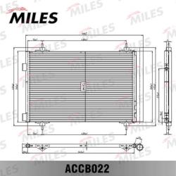 Конденсер CITROEN C4 / 307 1.4/1.6/2.0 02- accb022