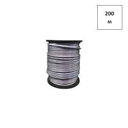ТРОС СТАЛЬНОЙ В ПВХ оплетке 4-6 мм (6х7) 150м 1бобина FORTLUFT sts021108