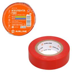 Изолента ПВХ, красная, 19 мм*10 м (AIT-P-12)