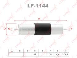 Фильтр топливный BMW X5(E53) 3.0D 03-06 lf-1144