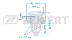 Клипса крепёжная General Motors (миним. кол-во заказа 10 шт) be-2993