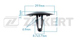 Клипса крепёжная Toyota (миним. кол-во заказа 10 шт) be-1804