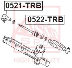 Наконечник рулевой MAZDA TRIBUTE (EP)2000-> 0521-trb