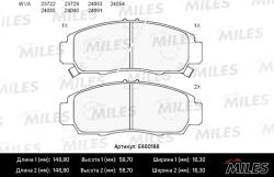E400188 Колодки тормозные HONDA CIVIC 01-05/FR-V 05-/STREAM 01- передние LowMetallic