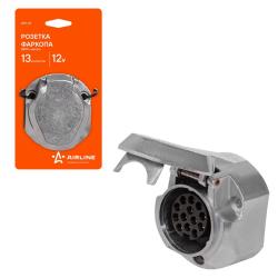 AIRLINE ATE-07 Розетка фаркопа 12В 13 контактов ЕВРО металл
