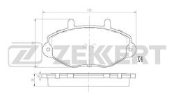 Колодки торм. диск. передн. Ford Transit Tourneo 94- Transit IV-V 94- bs-2864