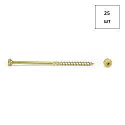 Саморез для дер.констр. 12х300 ж.ц. 6-гр. Torx 50 25шт FORTLUFT sts021116